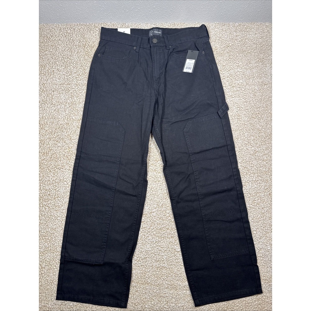 NEW Original Use Carpenter Utility Pants 34x30 Black Relaxed Fit NWT $30 Retail